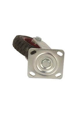 Колесо большегрузное поворотное PS 160 мм резина с протектором (F) по ценам производителя в Москве с доставкой по всей России