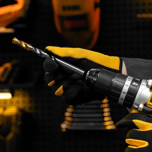 Сверло спиральное по металлу 11 x 142 мм, Р6М5, Golden Tip  Denzel купить в Москве с доставкой по всей России | ProtosMarket.ru