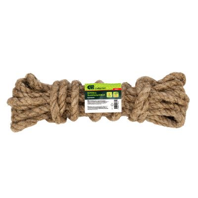 Веревка льнопеньковая, D 10 мм, L 6 м, крученая Сибртех купить в Москве с доставкой по всей России | ProtosMarket.ru