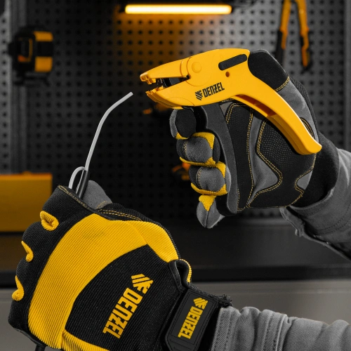 Щипцы для зачистки электропроводов, сечением 0,2-6 мм2, функция обрезания проводов Denzel купить в Москве с доставкой по всей России | ProtosMarket.ru