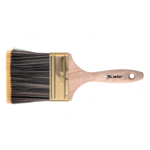 Кисть плоская Golden 4", искусственная щетина, деревянная ручка MTX купить в Москве с доставкой по всей России | ProtosMarket.ru