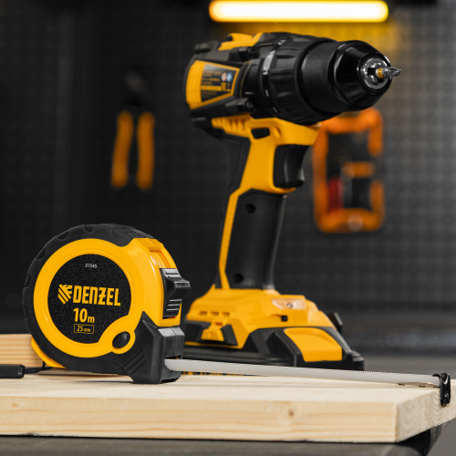 Рулетка 10м х 25мм, двухкомп. корпус, кнопка-пауза Denzel купить в Москве с доставкой по всей России | ProtosMarket.ru
