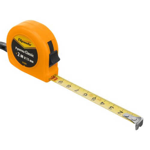 Рулетка Classic,2 м х 13 мм,пластиковый корпус Sparta купить в Москве с доставкой по всей России | ProtosMarket.ru