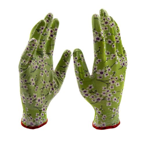 Перчатки садовые из полиэстера с нитрильным обливом, MIX цветов, M Palisad купить в Москве с доставкой по всей России | ProtosMarket.ru