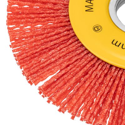 Щетка для УШМ, 125 мм, Плоская, нейлоновая щетина, посадка 22,2 мм Denzel купить в Москве с доставкой по всей России | ProtosMarket.ru