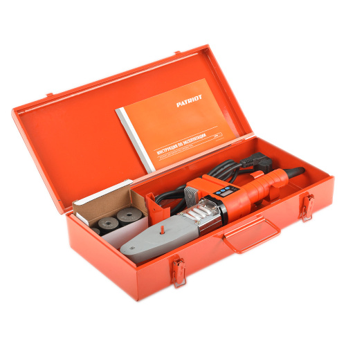 Аппарат для сварки пластиковых труб PATRIOT Expert PW 800, 3 насадки(20, 25, 32), электронная регулировка, ЖК дисплей, 800Вт, ˚С: 100-320,  кейс металл. купить в Москве с доставкой по всей России | ProtosMarket.ru