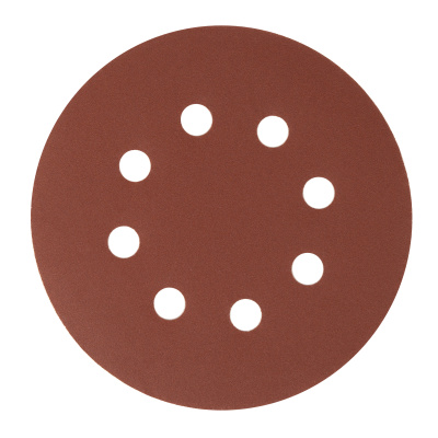 Круг абразивный на ворсовой подложке под "липучку", перфорированный, P 320, 125 мм, 5 шт Сибртех купить в Москве с доставкой по всей России | ProtosMarket.ru