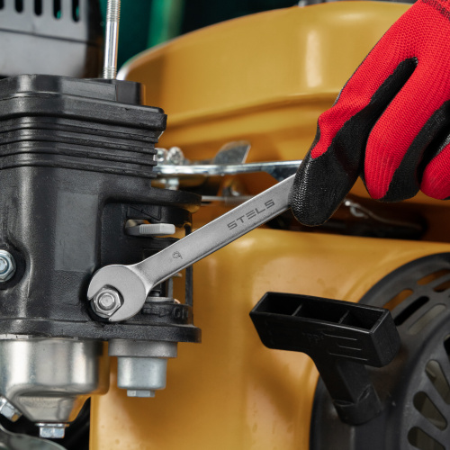 Ключ комбинированный, 9 мм, CrV, матовый хром Stels купить в Москве с доставкой по всей России | ProtosMarket.ru