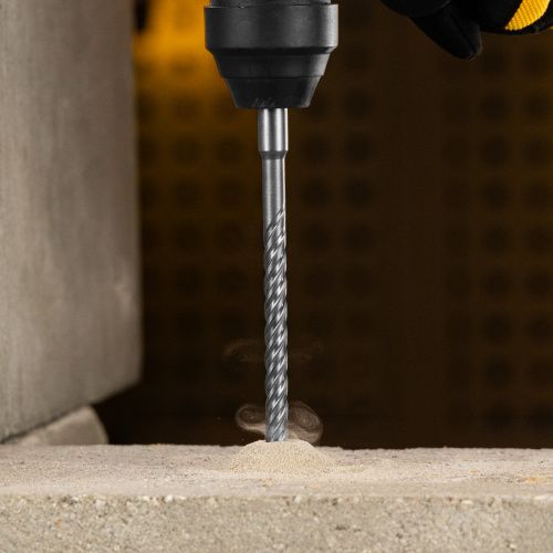 Бур по бетону, цельная крестовая пластина, 8x265 мм, SDS PLUS Denzel купить в Москве с доставкой по всей России | ProtosMarket.ru