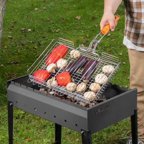 Решетка гриль 315 х 410 х 70 мм, объемная, хромированная Camping Palisad купить в Москве с доставкой по всей России | ProtosMarket.ru