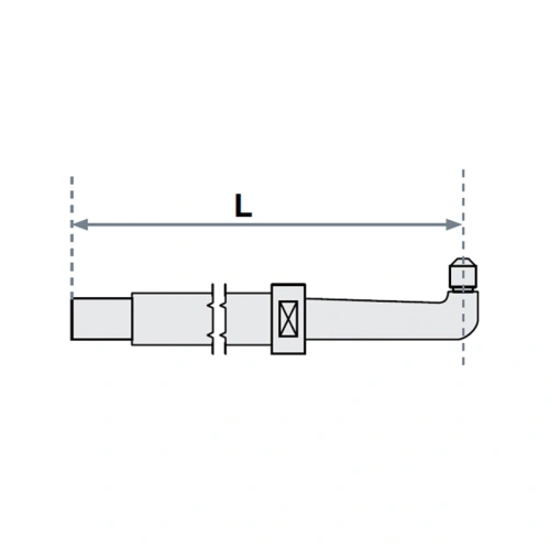 FUBAG Нижнее плечо прямое O 22 х 200мм для серии SG 4-6 купить в Москве с доставкой по всей России | ProtosMarket.ru