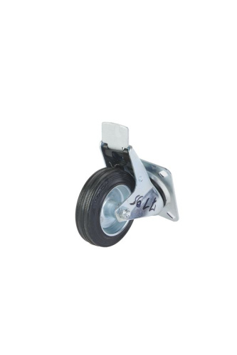 Колесо поворотное усиленное резина SRCB 42 100 мм с тормозом купить в Москве с доставкой по всей России | ProtosMarket.ru