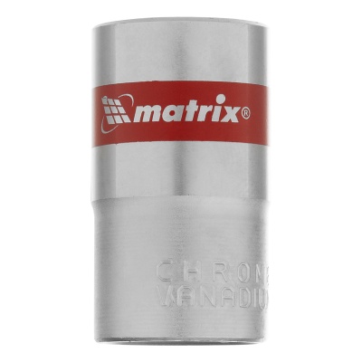 Головка торцевая, 16 мм, шестигранная, CrV, под квадрат 1/2, хромированная Matrix купить в Москве с доставкой по всей России | ProtosMarket.ru