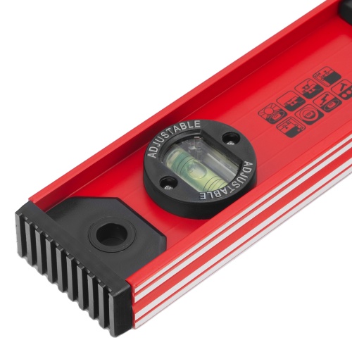 Уровень алюминиевый "Рельс", 600 мм, 3 глазка, усиленный Matrix купить в Москве с доставкой по всей России | ProtosMarket.ru