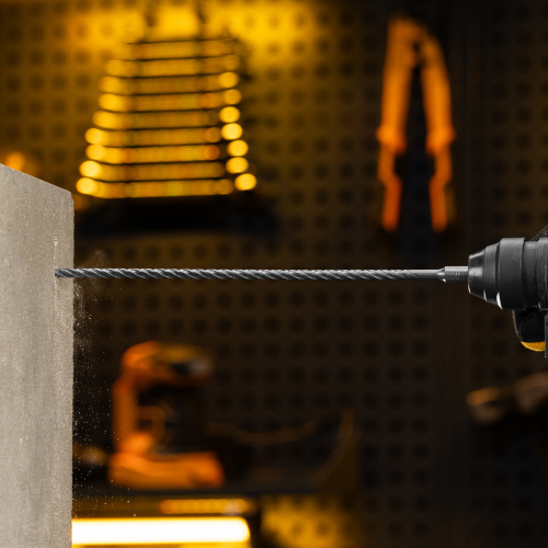 Бур по бетону, цельная крестовая пластина, 6x315 мм, SDS PLUS Denzel купить в Москве с доставкой по всей России | ProtosMarket.ru