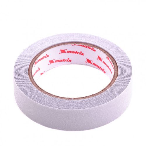 Лента клейкая противоскользящая, прозрачная 25 мм x 5 м Matrix купить в Москве с доставкой по всей России | ProtosMarket.ru