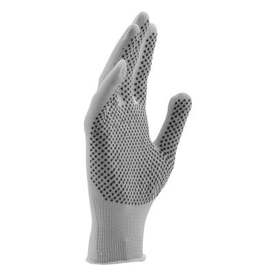 Перчатки Нейлон, ПВХ точка, 13 класс, белые, L купить в Москве с доставкой по всей России | ProtosMarket.ru