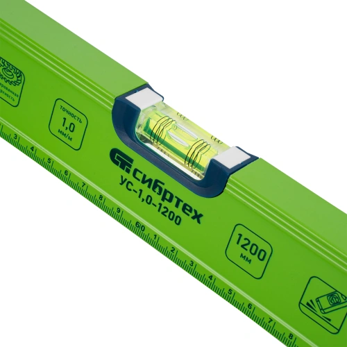 Уровень алюминиевый УС-1, 0-1200, фрезерованный, 3 глазка, рукоятки, 1200 мм Сибртех купить в Москве с доставкой по всей России | ProtosMarket.ru