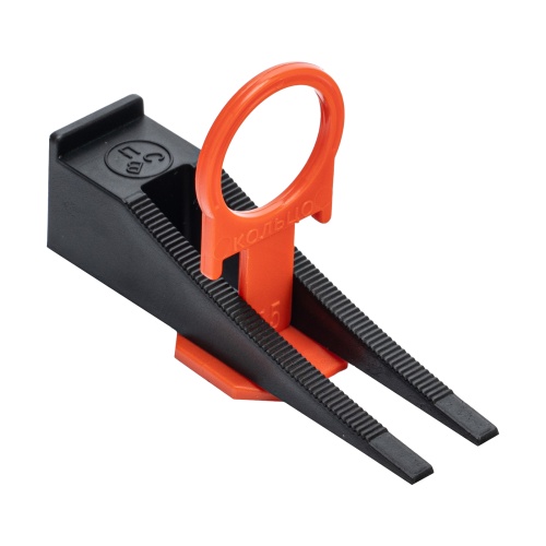 Комплект зажим и клин для системы выравнивания плитки СВП Кольцо, 40/40 шт. в пакете Сибртех купить в Москве с доставкой по всей России | ProtosMarket.ru