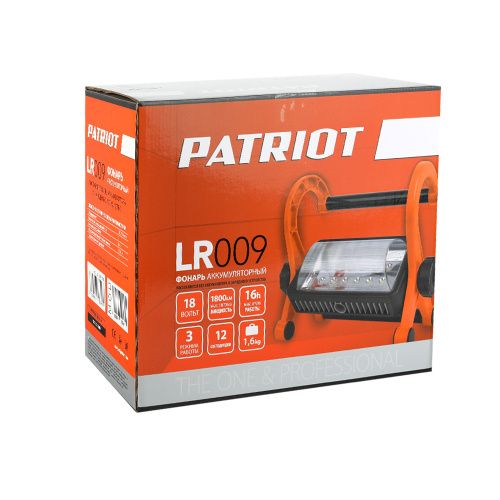 Фонарь cветодиодный переносной аккумуляторный PATRIOT LR 009UES, 3 режима, световая мощность 800/ 1200/ 1800 люмен, 12светодиодов, (без АКБ)) купить в Москве с доставкой по всей России | ProtosMarket.ru