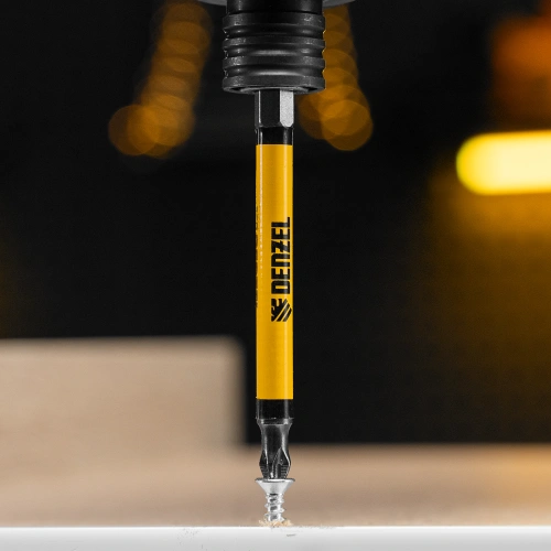 Бита PH2х90, сталь S2, цилиндр., 10 шт. Е 6,3 Denzel купить в Москве с доставкой по всей России | ProtosMarket.ru