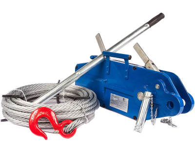 Лебедка рычажная тросовая TOR МТМ 800 0,8 т L=20м (стальной корпус) купить в Москве с доставкой по всей России | ProtosMarket.ru