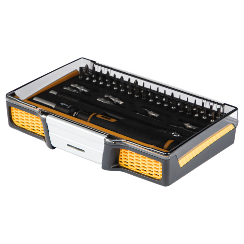 Отвертка с набором бит и торцевых головок для точных работ, гибкий привод, 48 шт, CrMo Denzel купить в Москве с доставкой по всей России | ProtosMarket.ru