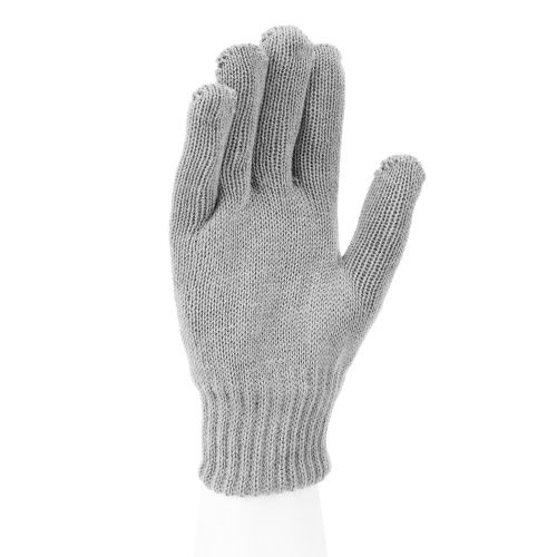 Перчатки трикотажные, акрил, двойные, серая туча, двойная манжета Сибртех купить в Москве с доставкой по всей России | ProtosMarket.ru