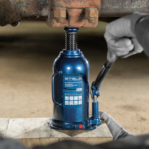 Домкрат гидравлический бутылочный, 20 т, h подъема 235-445 мм Stels по ценам производителя в Москве с доставкой по всей России