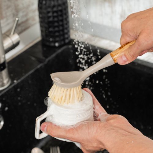 Щетка для посуды круглая d 60х230 мм, бамбуковая рукоятка, Home Palisad купить в Москве с доставкой по всей России | ProtosMarket.ru