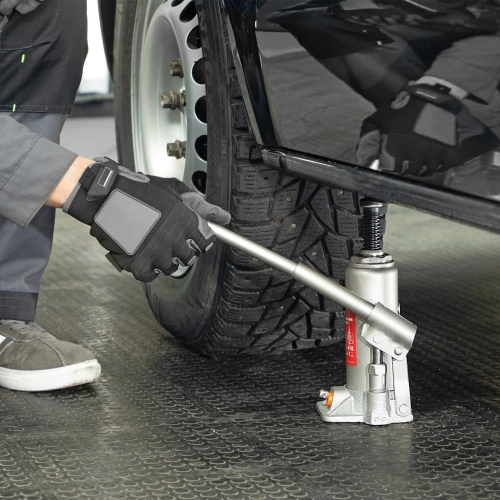 Домкрат гидравлический бутылочный, 4 т, h подъема 194-372 мм, в пластиковом кейсе Matrix купить в Москве с доставкой по всей России | ProtosMarket.ru