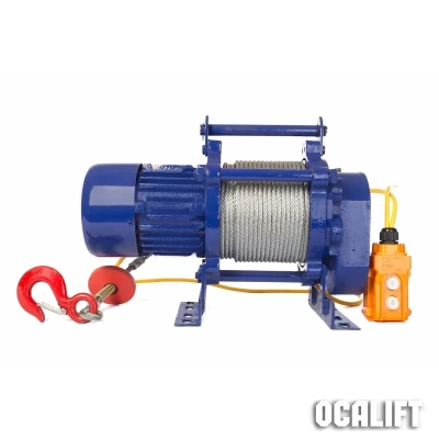 Лебедка ЛЭК KCD-300 E21 300 кг 380в с канатом 70 м