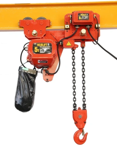 5т 12м УСВ таль цепная ТЭЦ OCALIFT 05-02LHS 380в передвижная односкоростная купить в Москве с доставкой по всей России | ProtosMarket.ru