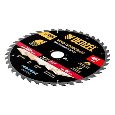 Пильный диск по дереву ф400 х 50 мм, 40 зубьев Denzel купить в Москве с доставкой по всей России | ProtosMarket.ru
