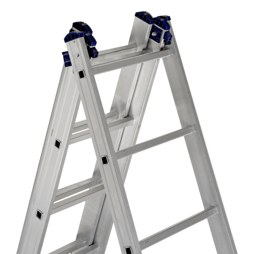 Лестница, 3 х 13 ступеней, алюминиевая, трехсекционная, Сибртех купить в Москве с доставкой по всей России | ProtosMarket.ru