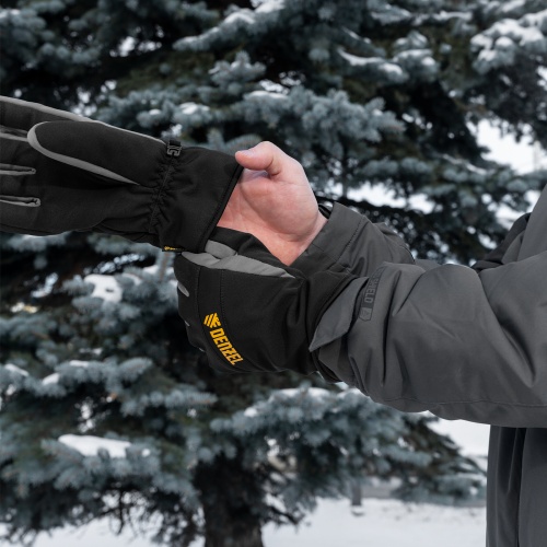 Перчатки универсальные, двойные, работа с сенсорным экраном, размер 8 Denzel купить в Москве с доставкой по всей России | ProtosMarket.ru