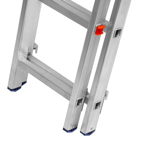 Лестница, 3 х 11 ступеней, алюминиевая, трехсекционная, Сибртех купить в Москве с доставкой по всей России | ProtosMarket.ru