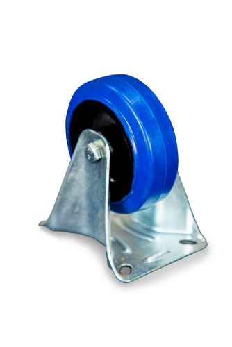 Колесо неповоротное из эластичной резины MW70 100 мм купить в Москве с доставкой по всей России | ProtosMarket.ru