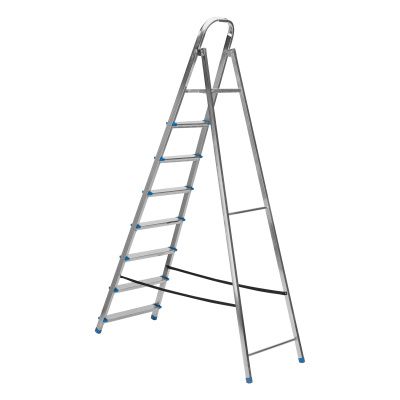Стремянка, 8 ступеней, стальная, оцинкованная Сибртех купить в Москве с доставкой по всей России | ProtosMarket.ru