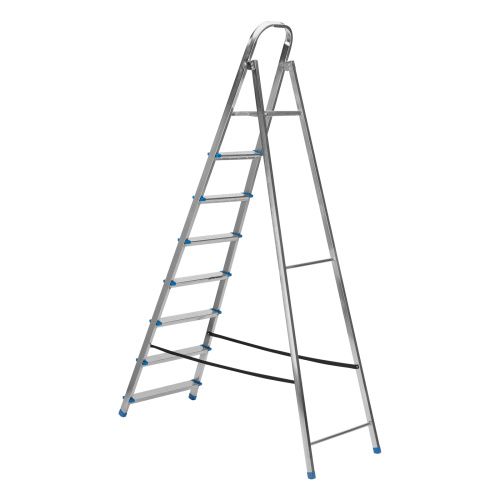 Стремянка, 8 ступеней, стальная, оцинкованная Сибртех купить в Москве с доставкой по всей России | ProtosMarket.ru