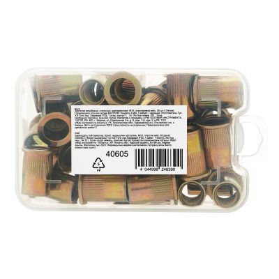 Заклепки резьбовые, стальные, оцинкованные, М10, пластиковый кейс, 35 шт. Denzel купить в Москве с доставкой по всей России | ProtosMarket.ru