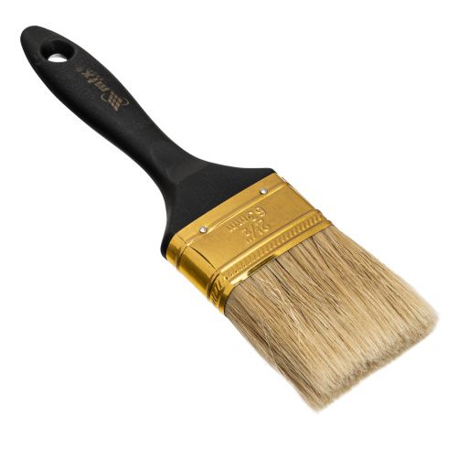 Кисть плоская "Профи" 2.5", натуральная щетина, пластмассовая ручка MTX купить в Москве с доставкой по всей России | ProtosMarket.ru