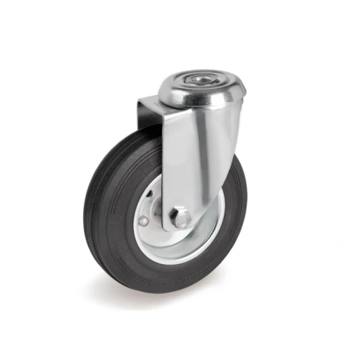 Колесо поворотное SCh 55 125 мм резина под болт РФ по ценам производителя в Москве с доставкой по всей России