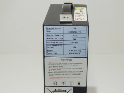 Аккумулятор литий-ионный (Li-ion) 24В/20Ач 186х85х266  для тележек CBD15 купить в Москве с доставкой по всей России | ProtosMarket.ru