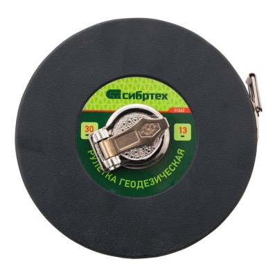 Рулетка геодезическая 30 м х 13 мм, закрытый корпус, фибергласовая лента Сибртех купить в Москве с доставкой по всей России | ProtosMarket.ru