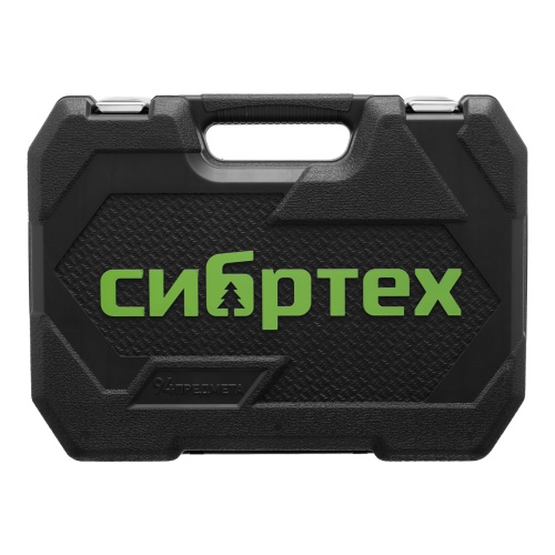 Набор инструментов, 1/2", 1/4", пластиковый кейс, 94 предмета// Сибртех купить в Москве с доставкой по всей России | ProtosMarket.ru