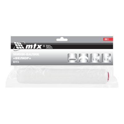 Мини-Валик сменный, "Велюр", 150 мм, ворс 4 мм, D 16 мм, D ручки 6 мм, шерсть MTX купить в Москве с доставкой по всей России | ProtosMarket.ru