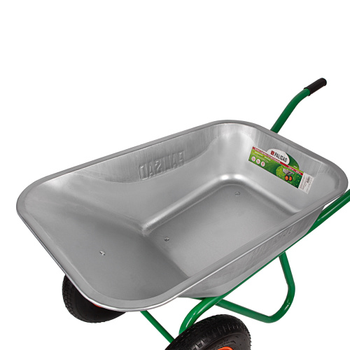 Тачка садово-строительная, 2-х колесная, усиленная, грузоподъемность 320 кг, объем 100 л Palisad купить в Москве с доставкой по всей России | ProtosMarket.ru