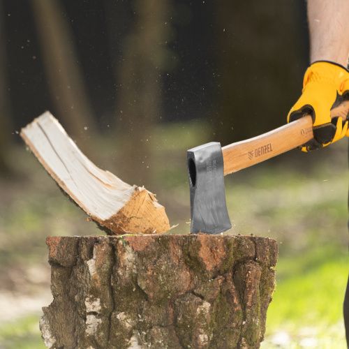 Топор кованый, 1130 г, американский тип, буковая рукоятка, 430мм, EFP Denzel купить в Москве с доставкой по всей России | ProtosMarket.ru