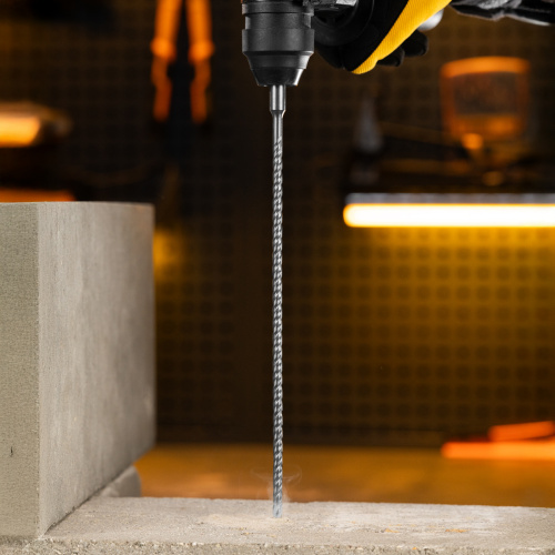 Бур по бетону, цельная крестовая пластина, 6x315 мм, SDS PLUS Denzel купить в Москве с доставкой по всей России | ProtosMarket.ru